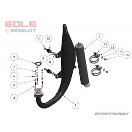 EXHAUST for EOLE 135 Mg